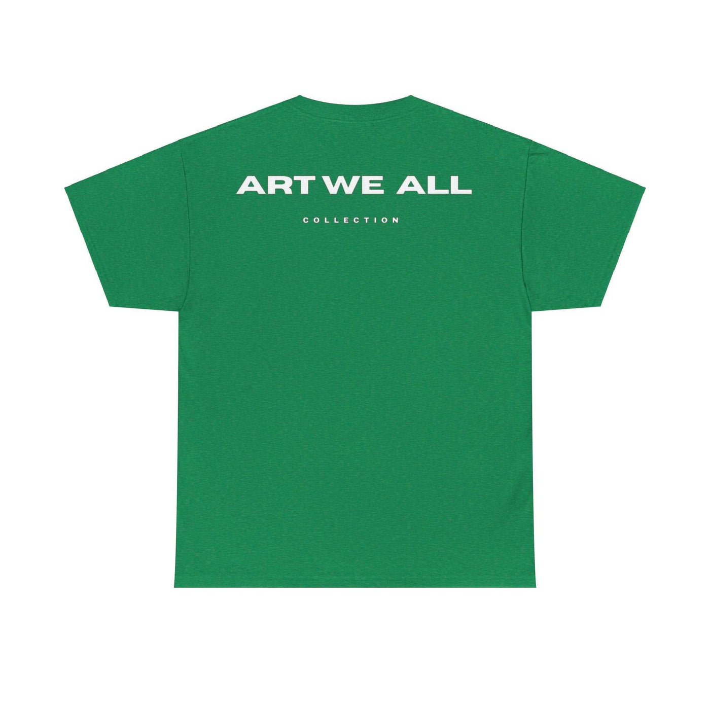 This ART WE ALL T-shirt exudes creativity and individuality. Perfect for artists, art lovers, and anyone looking to make a statement with their clothing. Ideal for cART WE ALL PrintifyART WE ALL Unisex Tee - Graphic Tee for Art EnthusiastsUnisex Heavy Cotton TeeT-Shirt