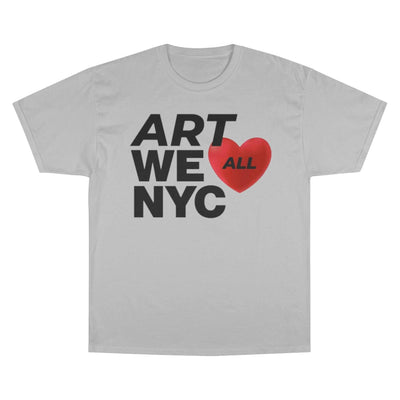 The brand known for quality, Champion, produces this customization-oriented, short-sleeve unisex t-shirt. This ART WE ALL ❤️ NYC Champion t-shirt has the iconic ChamART WE ALL PrintifyART WE ALL ❤️ NYC Champion T-Shirt❤️ NYC ChampionT-Shirt