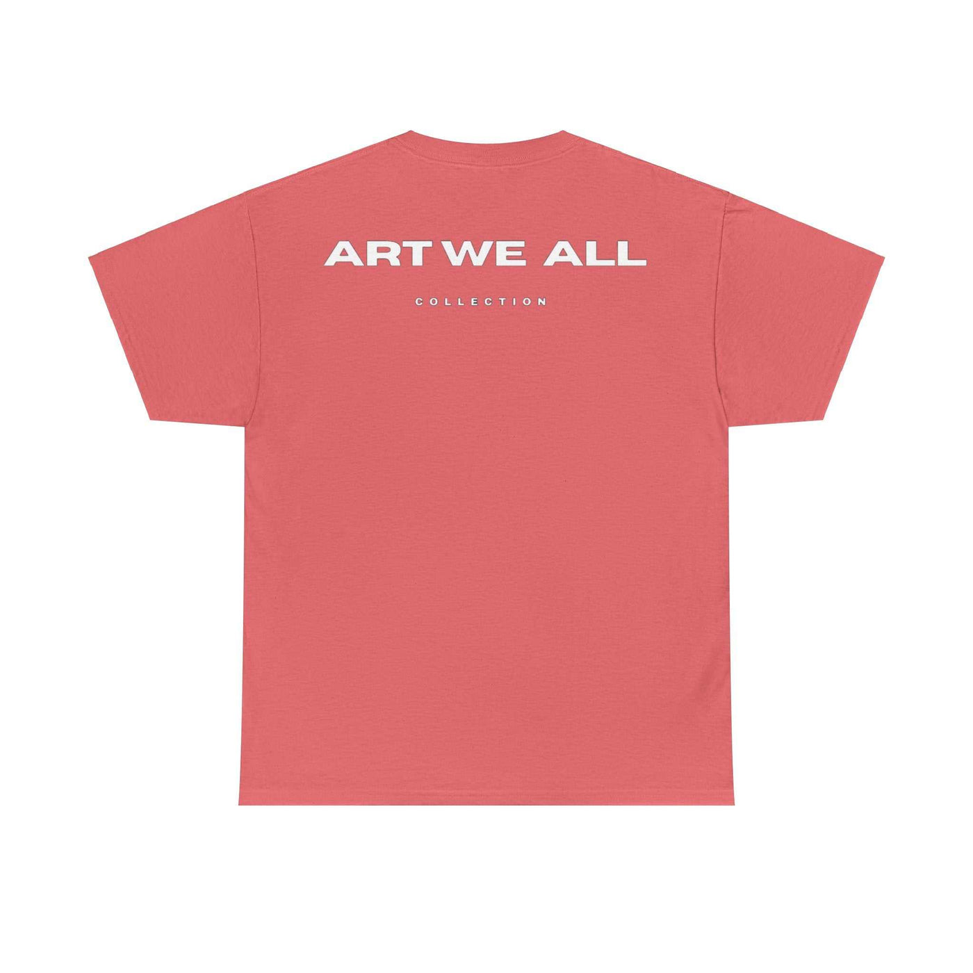 This ART WE ALL T-shirt exudes creativity and individuality. Perfect for artists, art lovers, and anyone looking to make a statement with their clothing. Ideal for cART WE ALL PrintifyART WE ALL Unisex Tee - Graphic Tee for Art EnthusiastsUnisex Heavy Cotton TeeT-Shirt