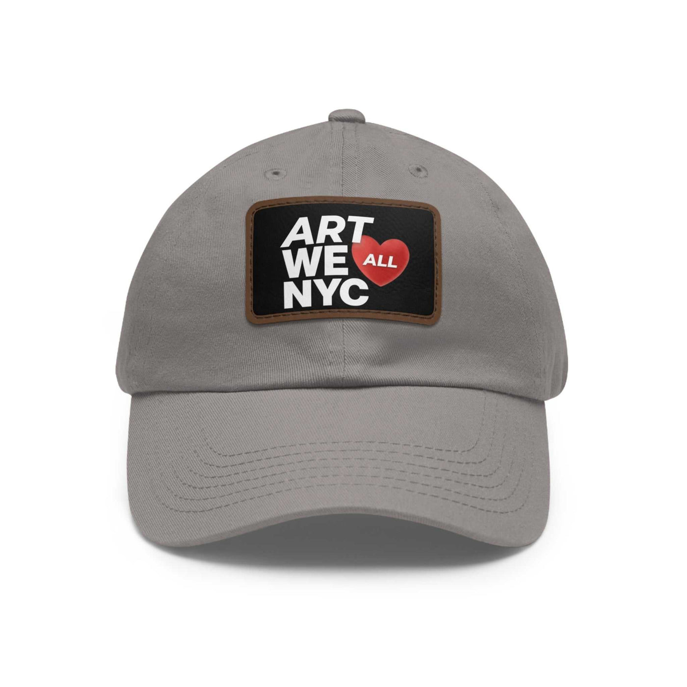 ART WE ALL ❤️ NYC Dad hats come with an unstructured, six-panel, low-profile and a pre-curved visor for that signature look. Each hat features 100% bio-washed chino ART WE ALL PrintifyART WE ALL ❤️ NYC Dad Hat with Leather Patch (Rectangle)NYC Dad HatHats