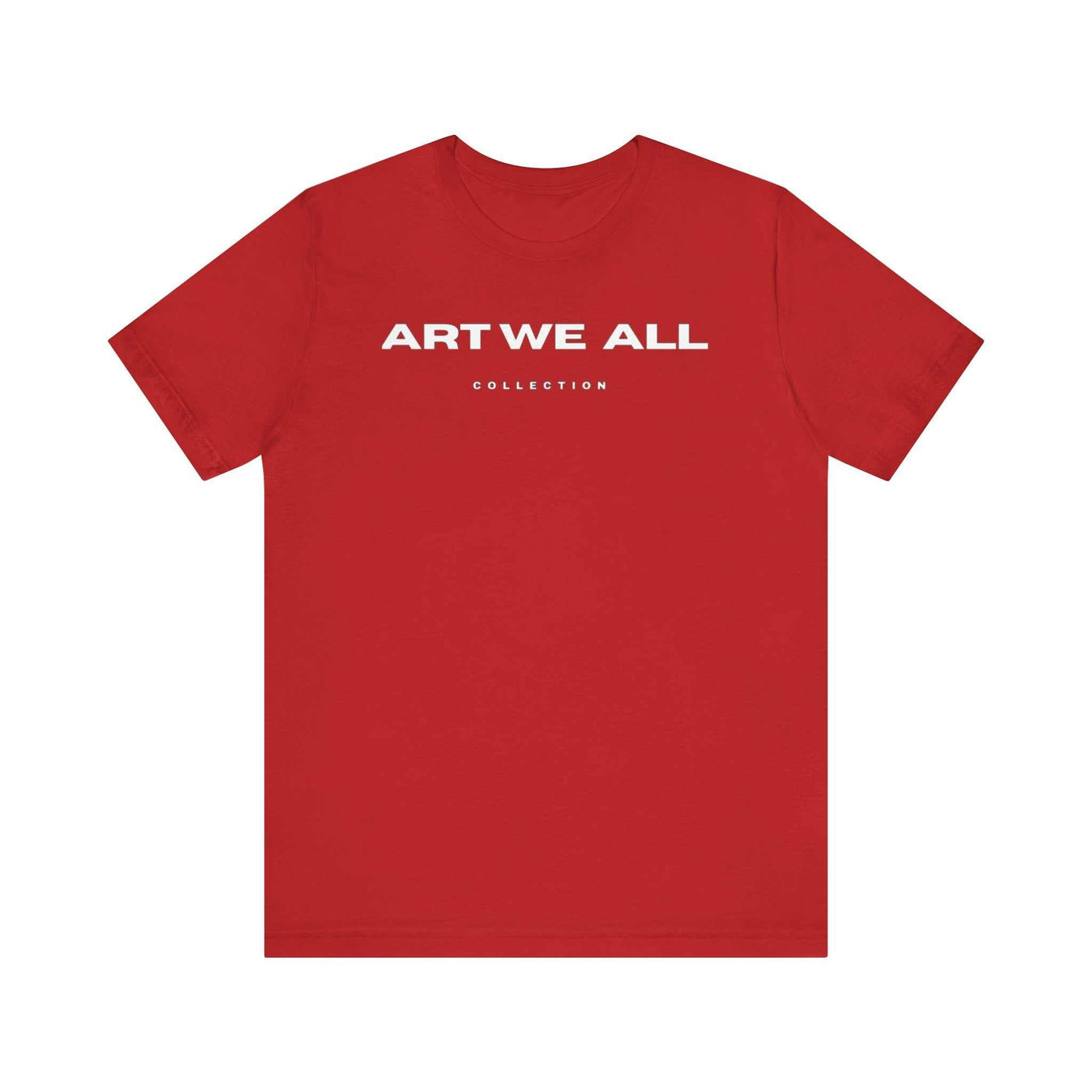 Stand out from the crowd with the ART WE ALL T-shirt. This shirt is not just clothing; make a bold statement with every step.ART WE ALL PrintifyART WE ALL- Jersey Short Sleeve TeeUnisex Jersey Short Sleeve TeeT-Shirt