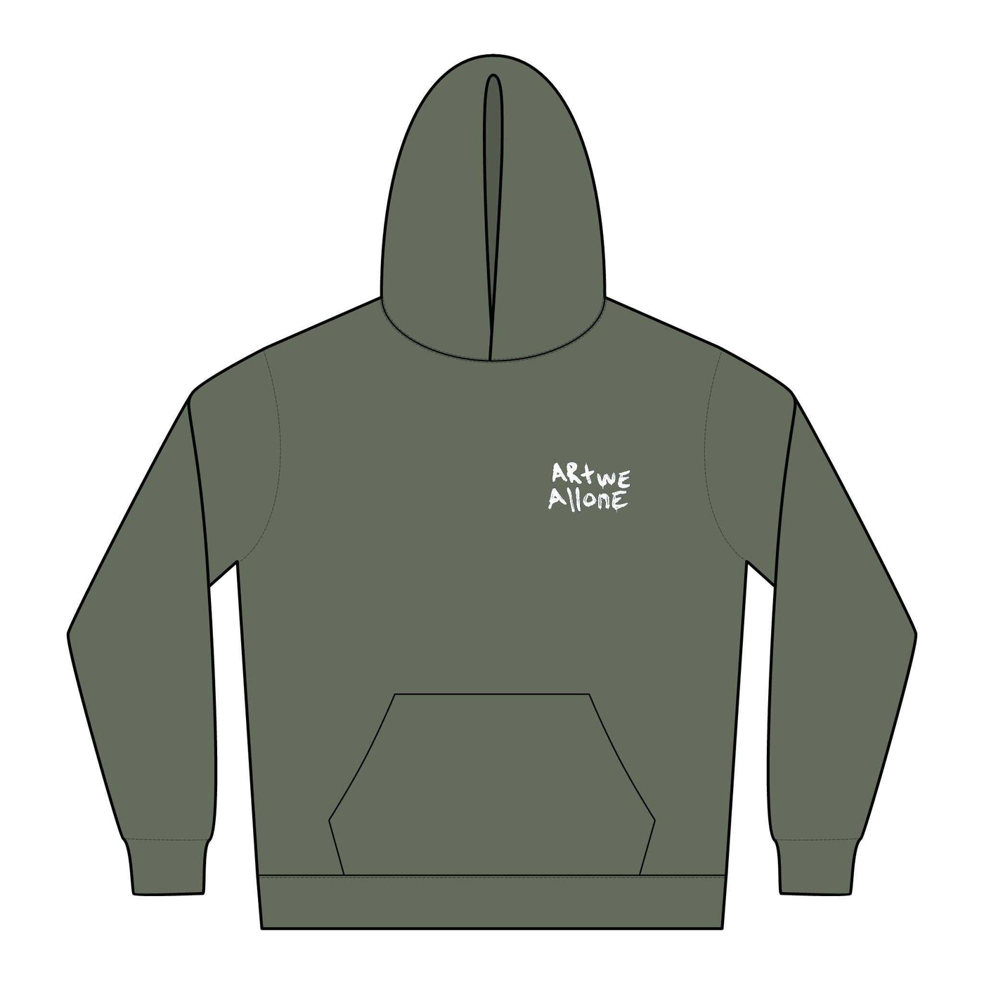 ARtWEAllonE Graffiti Relaxed Hoodie