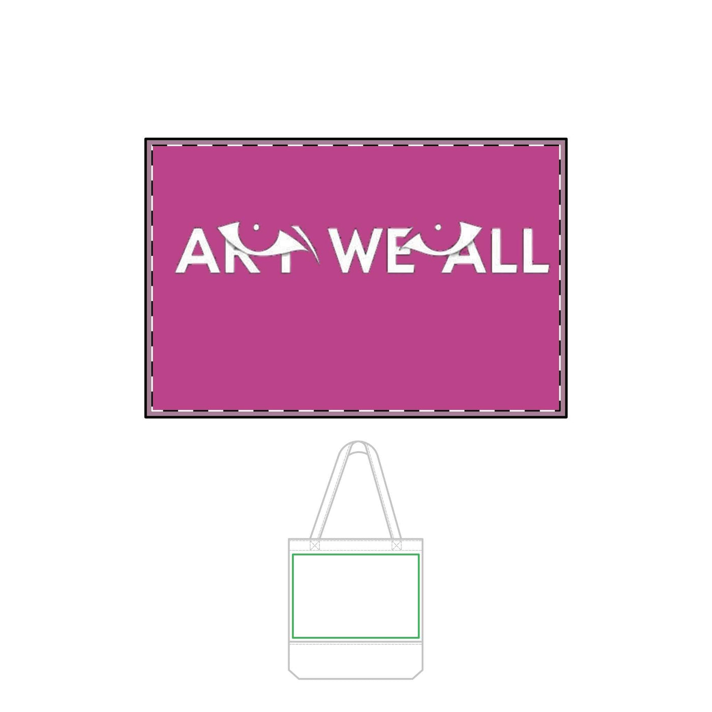 ART WE ALL sighting Thermochromic Tote Bag gives a fun and interactive vibe with its color-changing feature based on temperature. Perfect for art enthusiasts, enviroART WE ALL PrintifyColor Changing Tote Bag - ART WE ALL CollectionColor Changing Tote BagBags