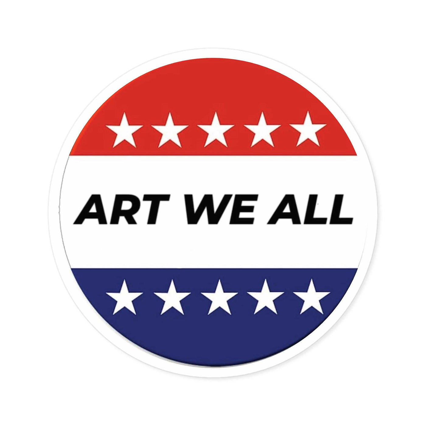 Vibrant and durable ART WE ALL Campaign sticker, perfect for indoor or outdoor use. Adds a pop of color and creativity to your belongings. Ideal for artists, activisART WE ALL PrintifySticker: ART WE ALL Campaign StickerCampaign StickerPaper products