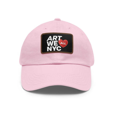ART WE ALL ❤️ NYC Dad hats come with an unstructured, six-panel, low-profile and a pre-curved visor for that signature look. Each hat features 100% bio-washed chino ART WE ALL PrintifyART WE ALL ❤️ NYC Dad Hat with Leather Patch (Rectangle)NYC Dad HatHats