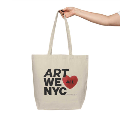 This ART WE ALL ❤️ NYC tote bag will be the best companion on weekly shopping trips and beach days. It's made from a natural, 10oz./yd² cotton canvas fabric that is ART WE ALL PrintifyART WE ALL ❤️ NYC Canvas Shopping Tote❤️ NYC Canvas Shopping ToteBags