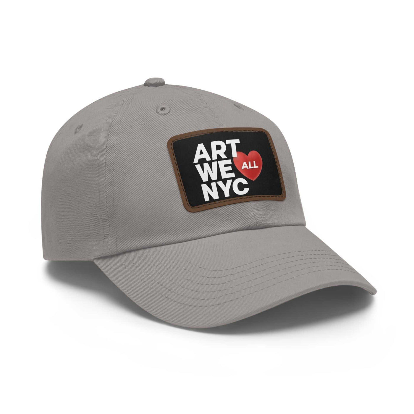 ART WE ALL ❤️ NYC Dad hats come with an unstructured, six-panel, low-profile and a pre-curved visor for that signature look. Each hat features 100% bio-washed chino ART WE ALL PrintifyART WE ALL ❤️ NYC Dad Hat with Leather Patch (Rectangle)NYC Dad HatHats