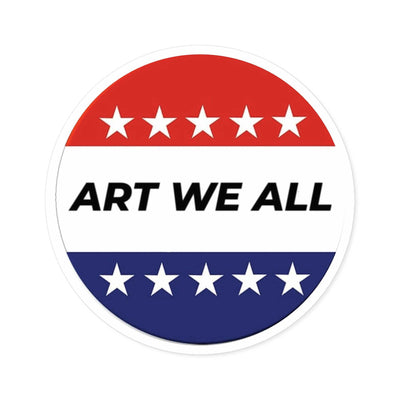 Vibrant and durable ART WE ALL Campaign sticker, perfect for indoor or outdoor use. Adds a pop of color and creativity to your belongings. Ideal for artists, activisART WE ALL PrintifySticker: ART WE ALL Campaign StickerCampaign StickerPaper products