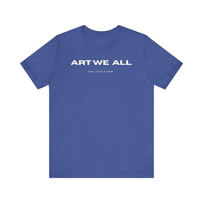 Stand out from the crowd with the ART WE ALL T-shirt. This shirt is not just clothing; make a bold statement with every step.ART WE ALL PrintifyART WE ALL- Jersey Short Sleeve TeeUnisex Jersey Short Sleeve TeeT-Shirt