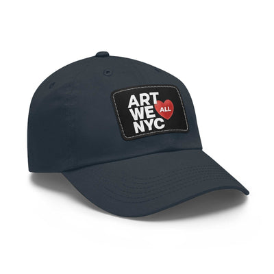 ART WE ALL ❤️ NYC Dad hats come with an unstructured, six-panel, low-profile and a pre-curved visor for that signature look. Each hat features 100% bio-washed chino ART WE ALL PrintifyART WE ALL ❤️ NYC Dad Hat with Leather Patch (Rectangle)NYC Dad HatHats