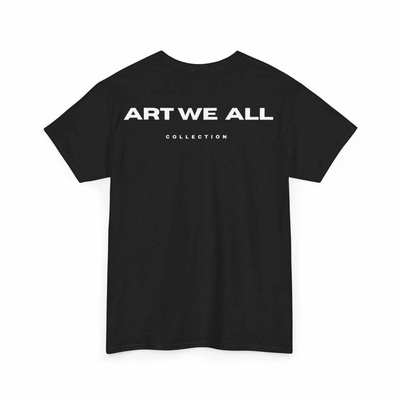 This ART WE ALL T-shirt exudes creativity and individuality. Perfect for artists, art lovers, and anyone looking to make a statement with their clothing. Ideal for cART WE ALL PrintifyART WE ALL Unisex Tee - Graphic Tee for Art EnthusiastsUnisex Heavy Cotton TeeT-Shirt