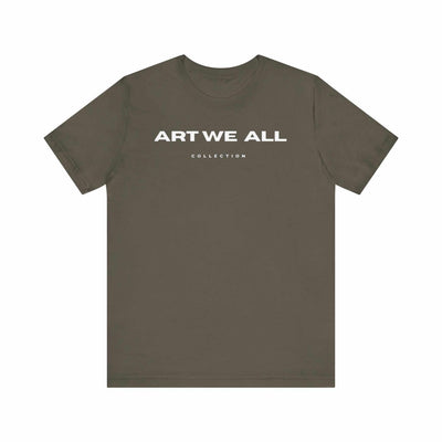 Stand out from the crowd with the ART WE ALL T-shirt. This shirt is not just clothing; make a bold statement with every step.ART WE ALL PrintifyART WE ALL- Jersey Short Sleeve TeeUnisex Jersey Short Sleeve TeeT-Shirt