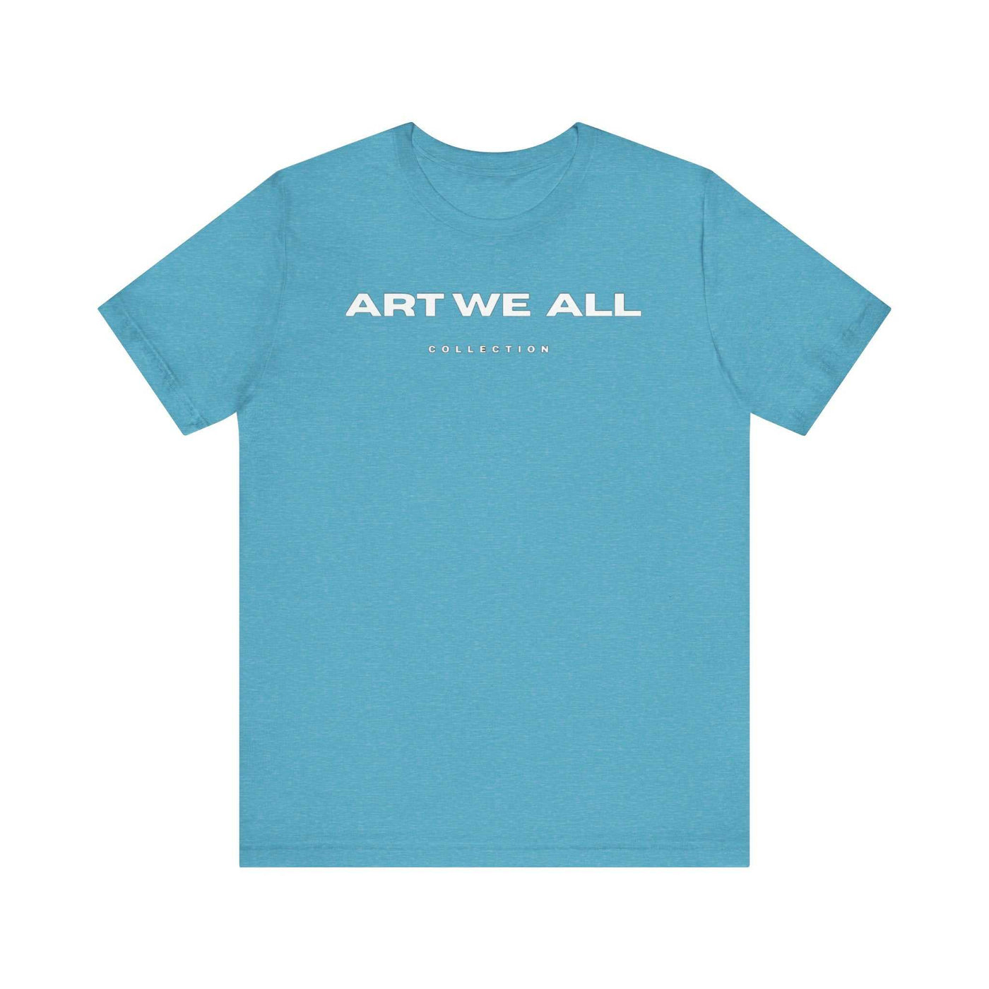 Stand out from the crowd with the ART WE ALL T-shirt. This shirt is not just clothing; make a bold statement with every step.ART WE ALL PrintifyART WE ALL- Jersey Short Sleeve TeeUnisex Jersey Short Sleeve TeeT-Shirt
