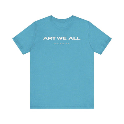 Stand out from the crowd with the ART WE ALL T-shirt. This shirt is not just clothing; make a bold statement with every step.ART WE ALL PrintifyART WE ALL- Jersey Short Sleeve TeeUnisex Jersey Short Sleeve TeeT-Shirt