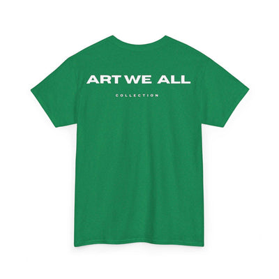 This ART WE ALL T-shirt exudes creativity and individuality. Perfect for artists, art lovers, and anyone looking to make a statement with their clothing. Ideal for cART WE ALL PrintifyART WE ALL Unisex Tee - Graphic Tee for Art EnthusiastsUnisex Heavy Cotton TeeT-Shirt