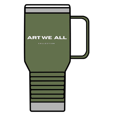 Stay stylish and hydrated on-the-go with this ART WE ALL COLLECTION Travel Mug, 20oz. Whether you're commuting to work or going on a road trip, this double-wall insuART WE ALL Printify20oz Travel Mug - ART WE ALL COLLECTION20oz Travel Mug - ARTMug
