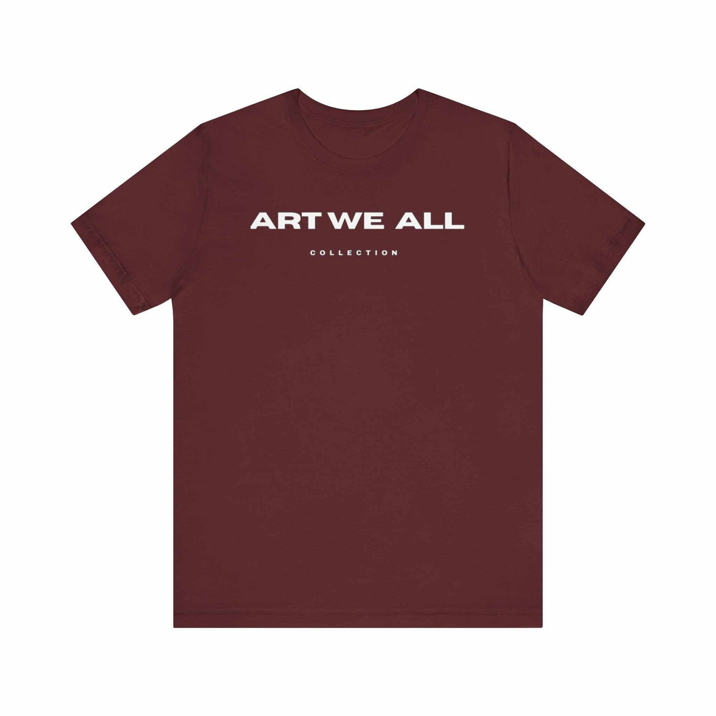Stand out from the crowd with the ART WE ALL T-shirt. This shirt is not just clothing; make a bold statement with every step.ART WE ALL PrintifyART WE ALL- Jersey Short Sleeve TeeUnisex Jersey Short Sleeve TeeT-Shirt