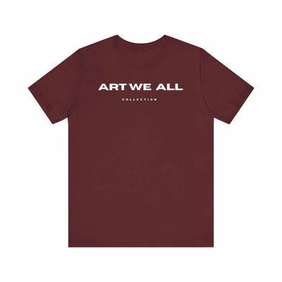Stand out from the crowd with the ART WE ALL T-shirt. This shirt is not just clothing; make a bold statement with every step.ART WE ALL PrintifyART WE ALL- Jersey Short Sleeve TeeUnisex Jersey Short Sleeve TeeT-Shirt