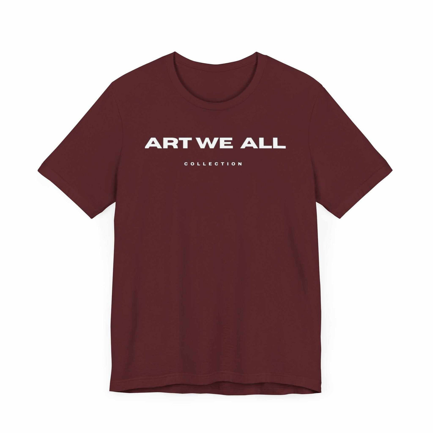 Stand out from the crowd with the ART WE ALL T-shirt. This shirt is not just clothing; make a bold statement with every step.ART WE ALL PrintifyART WE ALL- Jersey Short Sleeve TeeUnisex Jersey Short Sleeve TeeT-Shirt