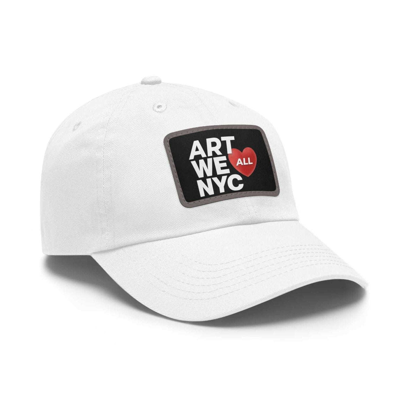 ART WE ALL ❤️ NYC Dad hats come with an unstructured, six-panel, low-profile and a pre-curved visor for that signature look. Each hat features 100% bio-washed chino ART WE ALL PrintifyART WE ALL ❤️ NYC Dad Hat with Leather Patch (Rectangle)NYC Dad HatHats