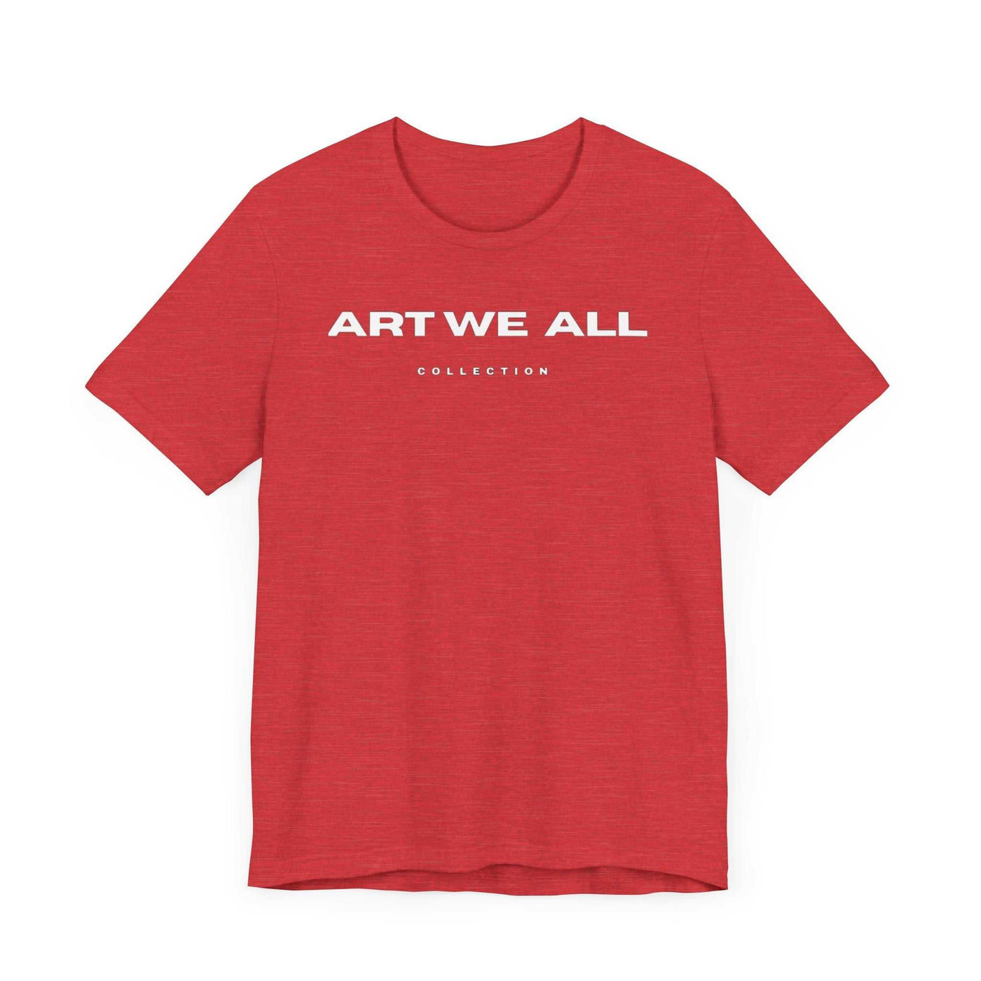 Stand out from the crowd with the ART WE ALL T-shirt. This shirt is not just clothing; make a bold statement with every step.ART WE ALL PrintifyART WE ALL- Jersey Short Sleeve TeeUnisex Jersey Short Sleeve TeeT-Shirt