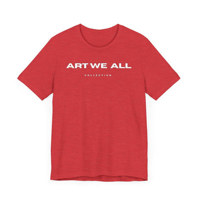 Stand out from the crowd with the ART WE ALL T-shirt. This shirt is not just clothing; make a bold statement with every step.ART WE ALL PrintifyART WE ALL- Jersey Short Sleeve TeeUnisex Jersey Short Sleeve TeeT-Shirt