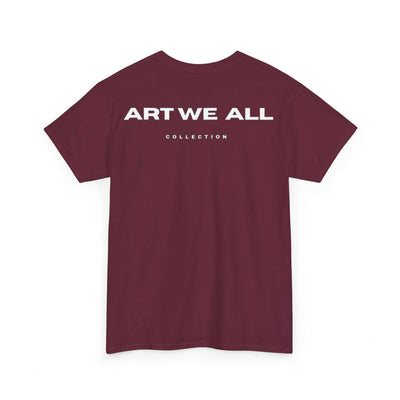 This ART WE ALL T-shirt exudes creativity and individuality. Perfect for artists, art lovers, and anyone looking to make a statement with their clothing. Ideal for cART WE ALL PrintifyART WE ALL Unisex Tee - Graphic Tee for Art EnthusiastsUnisex Heavy Cotton TeeT-Shirt