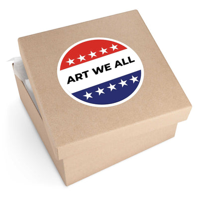 Vibrant and durable ART WE ALL Campaign sticker, perfect for indoor or outdoor use. Adds a pop of color and creativity to your belongings. Ideal for artists, activisART WE ALL PrintifySticker: ART WE ALL Campaign StickerCampaign StickerPaper products