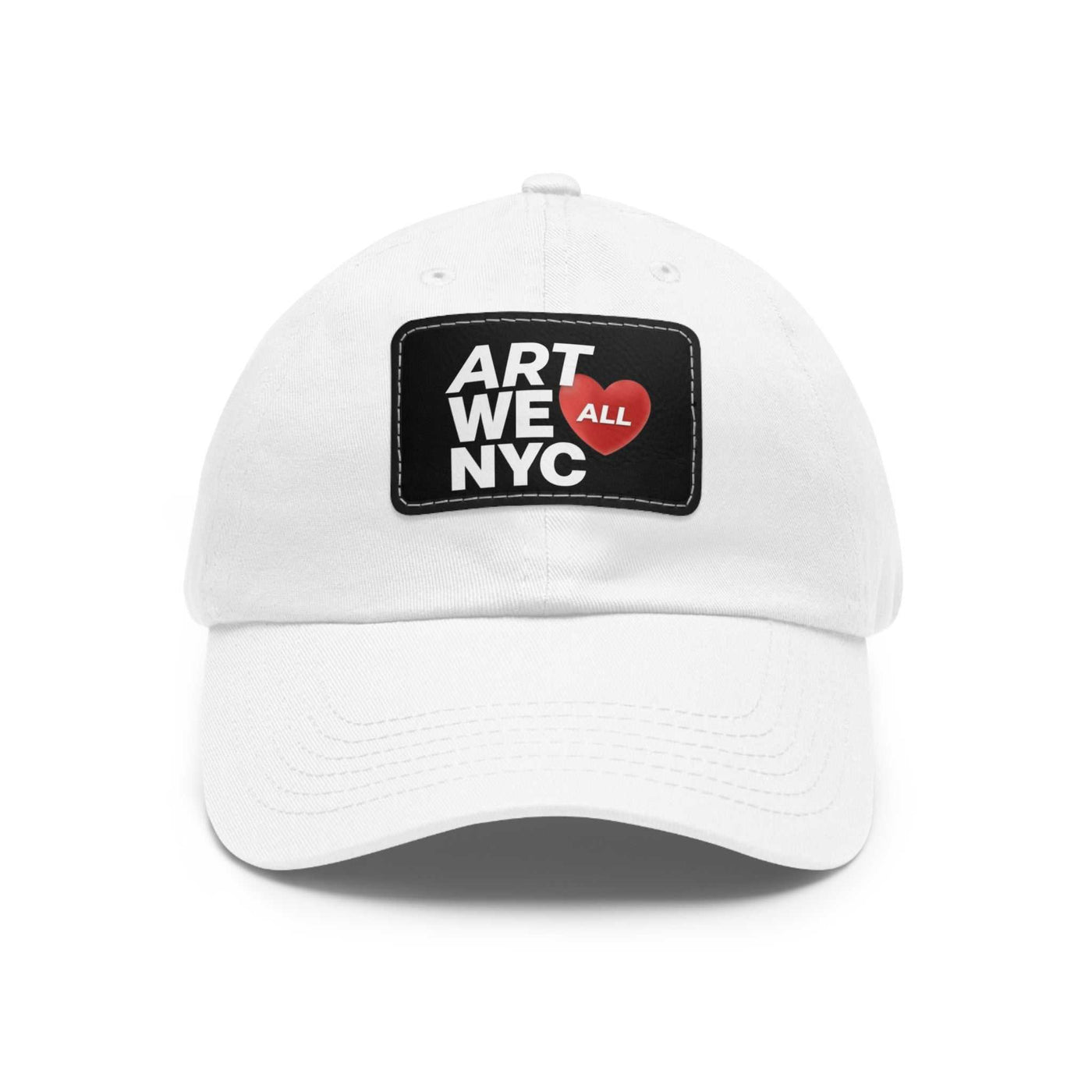 ART WE ALL ❤️ NYC Dad hats come with an unstructured, six-panel, low-profile and a pre-curved visor for that signature look. Each hat features 100% bio-washed chino ART WE ALL PrintifyART WE ALL ❤️ NYC Dad Hat with Leather Patch (Rectangle)NYC Dad HatHats