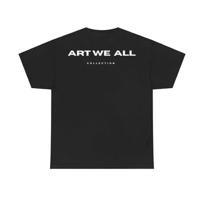 This ART WE ALL T-shirt exudes creativity and individuality. Perfect for artists, art lovers, and anyone looking to make a statement with their clothing. Ideal for cART WE ALL PrintifyART WE ALL Unisex Tee - Graphic Tee for Art EnthusiastsUnisex Heavy Cotton TeeT-Shirt