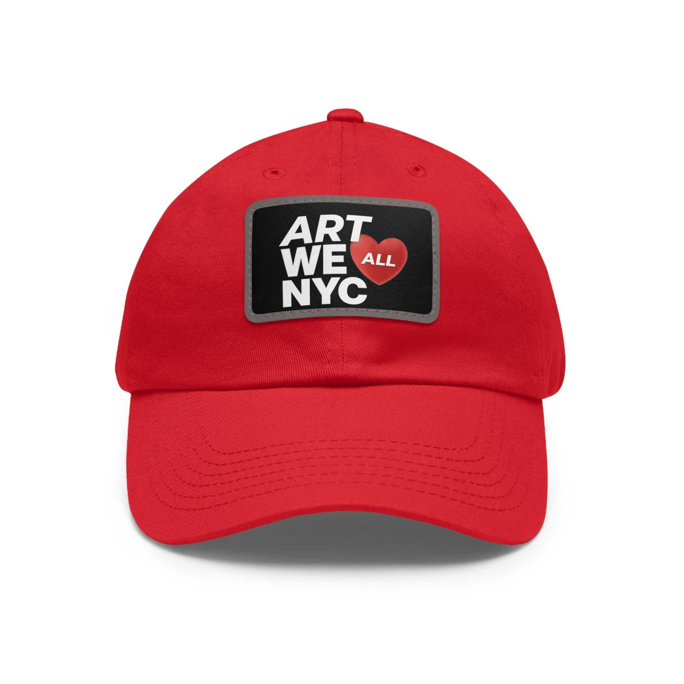 ART WE ALL ❤️ NYC Dad hats come with an unstructured, six-panel, low-profile and a pre-curved visor for that signature look. Each hat features 100% bio-washed chino ART WE ALL PrintifyART WE ALL ❤️ NYC Dad Hat with Leather Patch (Rectangle)NYC Dad HatHats