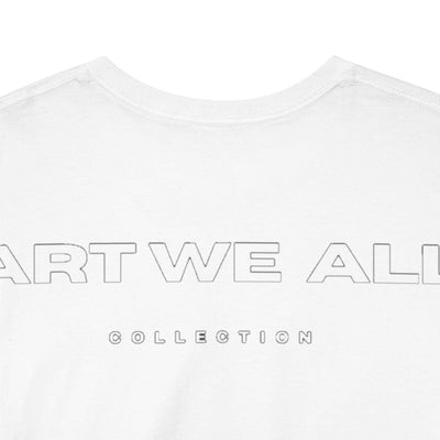 This ART WE ALL T-shirt exudes creativity and individuality. Perfect for artists, art lovers, and anyone looking to make a statement with their clothing. Ideal for cART WE ALL PrintifyART WE ALL Unisex Tee - Graphic Tee for Art EnthusiastsUnisex Heavy Cotton TeeT-Shirt