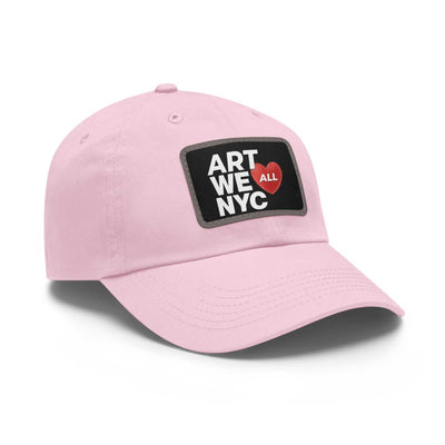 ART WE ALL ❤️ NYC Dad hats come with an unstructured, six-panel, low-profile and a pre-curved visor for that signature look. Each hat features 100% bio-washed chino ART WE ALL PrintifyART WE ALL ❤️ NYC Dad Hat with Leather Patch (Rectangle)NYC Dad HatHats