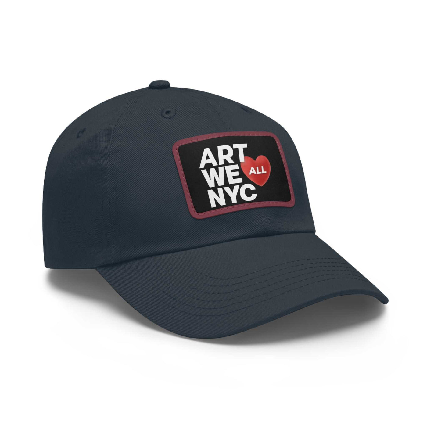 ART WE ALL ❤️ NYC Dad hats come with an unstructured, six-panel, low-profile and a pre-curved visor for that signature look. Each hat features 100% bio-washed chino ART WE ALL PrintifyART WE ALL ❤️ NYC Dad Hat with Leather Patch (Rectangle)NYC Dad HatHats