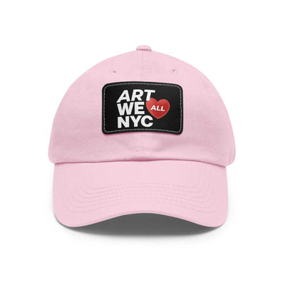 ART WE ALL ❤️ NYC Dad hats come with an unstructured, six-panel, low-profile and a pre-curved visor for that signature look. Each hat features 100% bio-washed chino ART WE ALL PrintifyART WE ALL ❤️ NYC Dad Hat with Leather Patch (Rectangle)NYC Dad HatHats