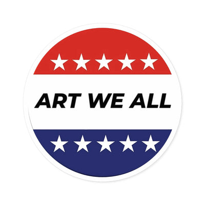 Vibrant and durable ART WE ALL Campaign sticker, perfect for indoor or outdoor use. Adds a pop of color and creativity to your belongings. Ideal for artists, activisART WE ALL PrintifySticker: ART WE ALL Campaign StickerCampaign StickerPaper products