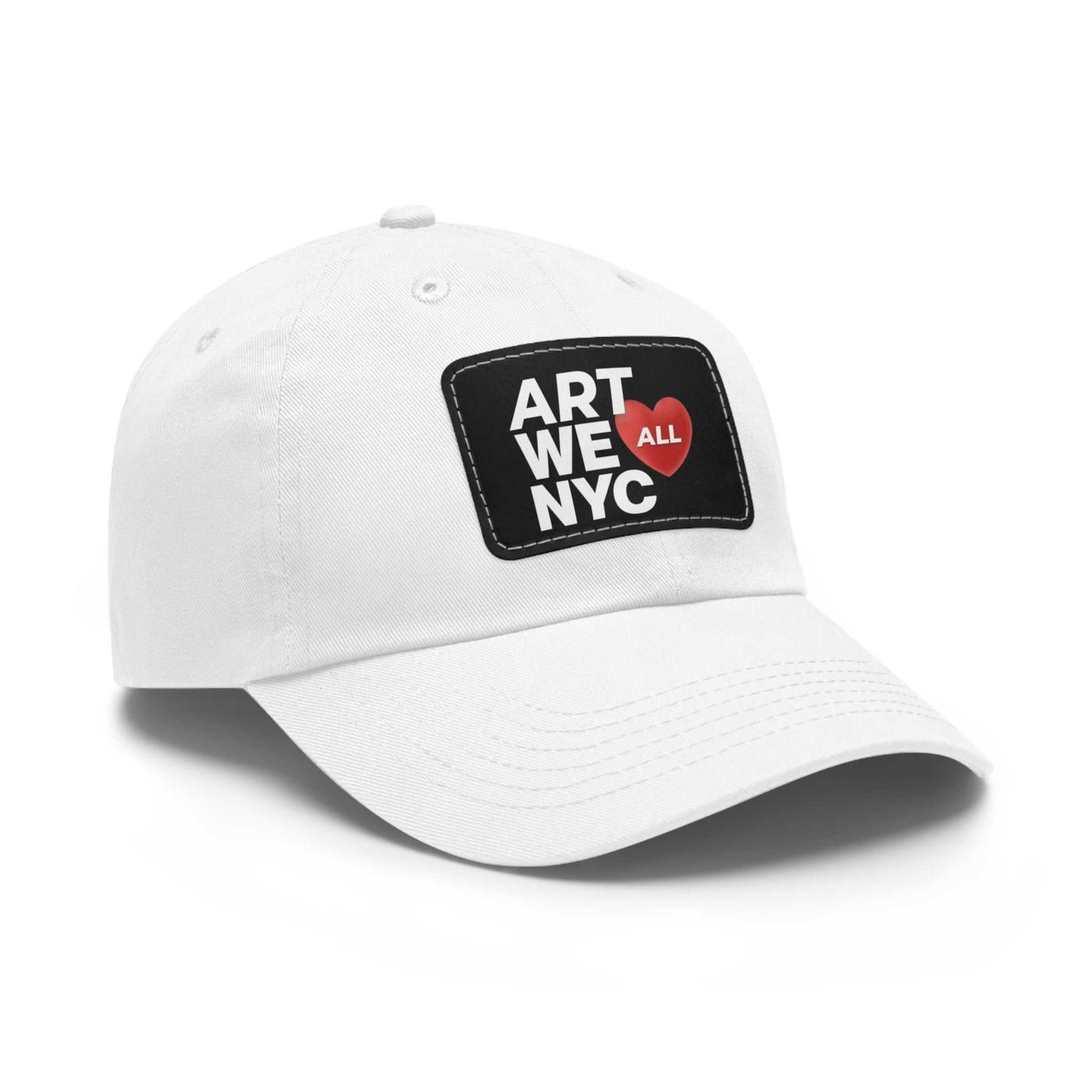 ART WE ALL ❤️ NYC Dad hats come with an unstructured, six-panel, low-profile and a pre-curved visor for that signature look. Each hat features 100% bio-washed chino ART WE ALL PrintifyART WE ALL ❤️ NYC Dad Hat with Leather Patch (Rectangle)NYC Dad HatHats
