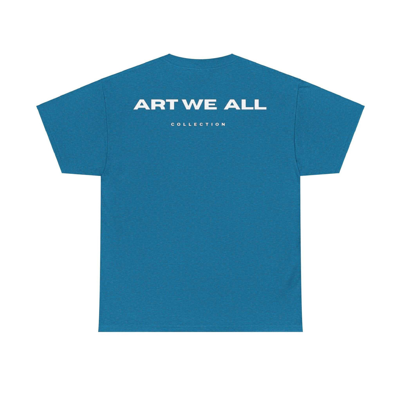 This ART WE ALL T-shirt exudes creativity and individuality. Perfect for artists, art lovers, and anyone looking to make a statement with their clothing. Ideal for cART WE ALL PrintifyART WE ALL Unisex Tee - Graphic Tee for Art EnthusiastsUnisex Heavy Cotton TeeT-Shirt