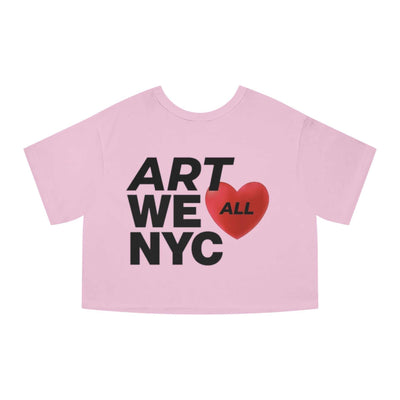ART WE ALL ❤️ NYC T-Shirt is a modern cropped fit tee that showcases love for the city. Made from 100% cotton jersey, featuring a ribbed collar for a well-fitted looART WE ALL PrintifyCropped T-Shirt ART WE ALL ❤️ NYCShirt ARTT-Shirt