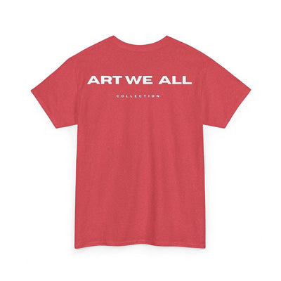 This ART WE ALL T-shirt exudes creativity and individuality. Perfect for artists, art lovers, and anyone looking to make a statement with their clothing. Ideal for cART WE ALL PrintifyART WE ALL Unisex Tee - Graphic Tee for Art EnthusiastsUnisex Heavy Cotton TeeT-Shirt