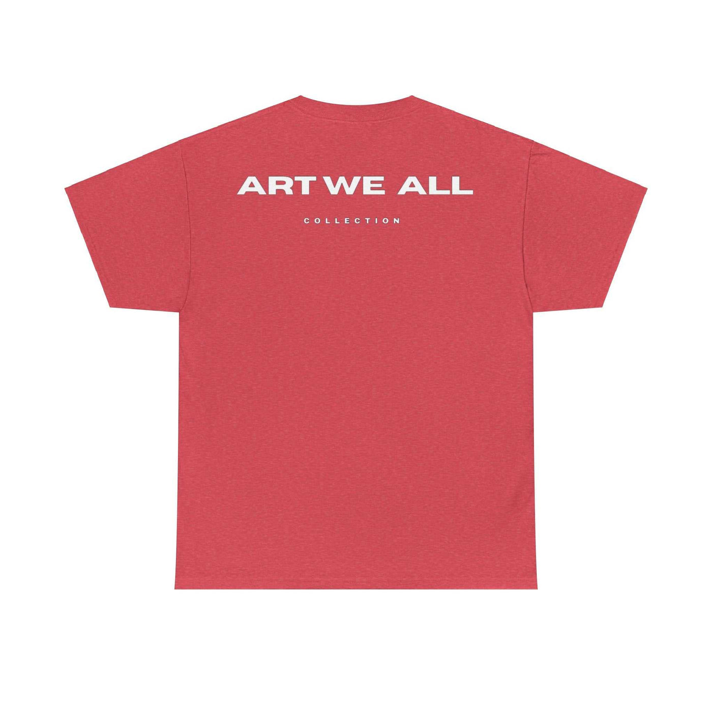 This ART WE ALL T-shirt exudes creativity and individuality. Perfect for artists, art lovers, and anyone looking to make a statement with their clothing. Ideal for cART WE ALL PrintifyART WE ALL Unisex Tee - Graphic Tee for Art EnthusiastsUnisex Heavy Cotton TeeT-Shirt