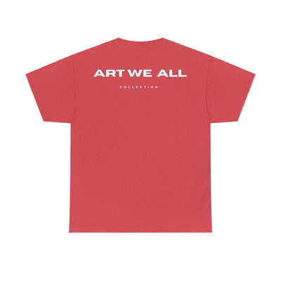 This ART WE ALL T-shirt exudes creativity and individuality. Perfect for artists, art lovers, and anyone looking to make a statement with their clothing. Ideal for cART WE ALL PrintifyART WE ALL Unisex Tee - Graphic Tee for Art EnthusiastsUnisex Heavy Cotton TeeT-Shirt