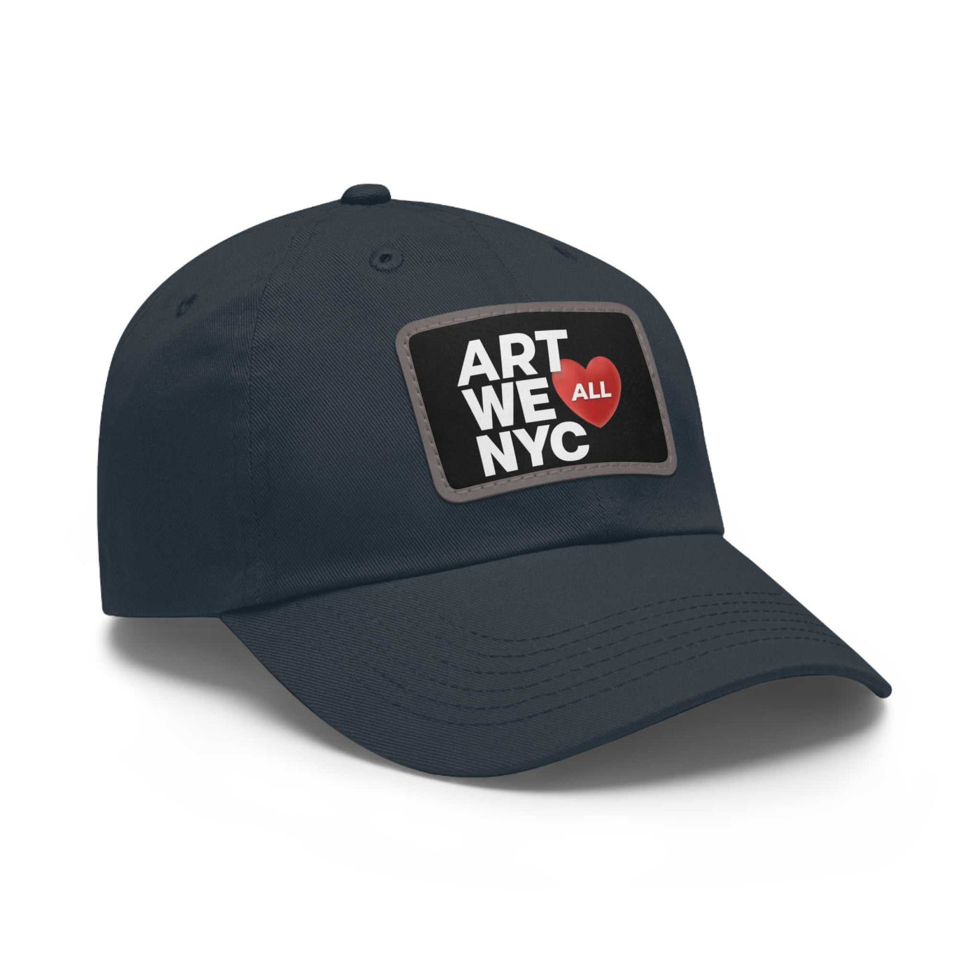 ART WE ALL ❤️ NYC Dad hats come with an unstructured, six-panel, low-profile and a pre-curved visor for that signature look. Each hat features 100% bio-washed chino ART WE ALL PrintifyART WE ALL ❤️ NYC Dad Hat with Leather Patch (Rectangle)NYC Dad HatHats