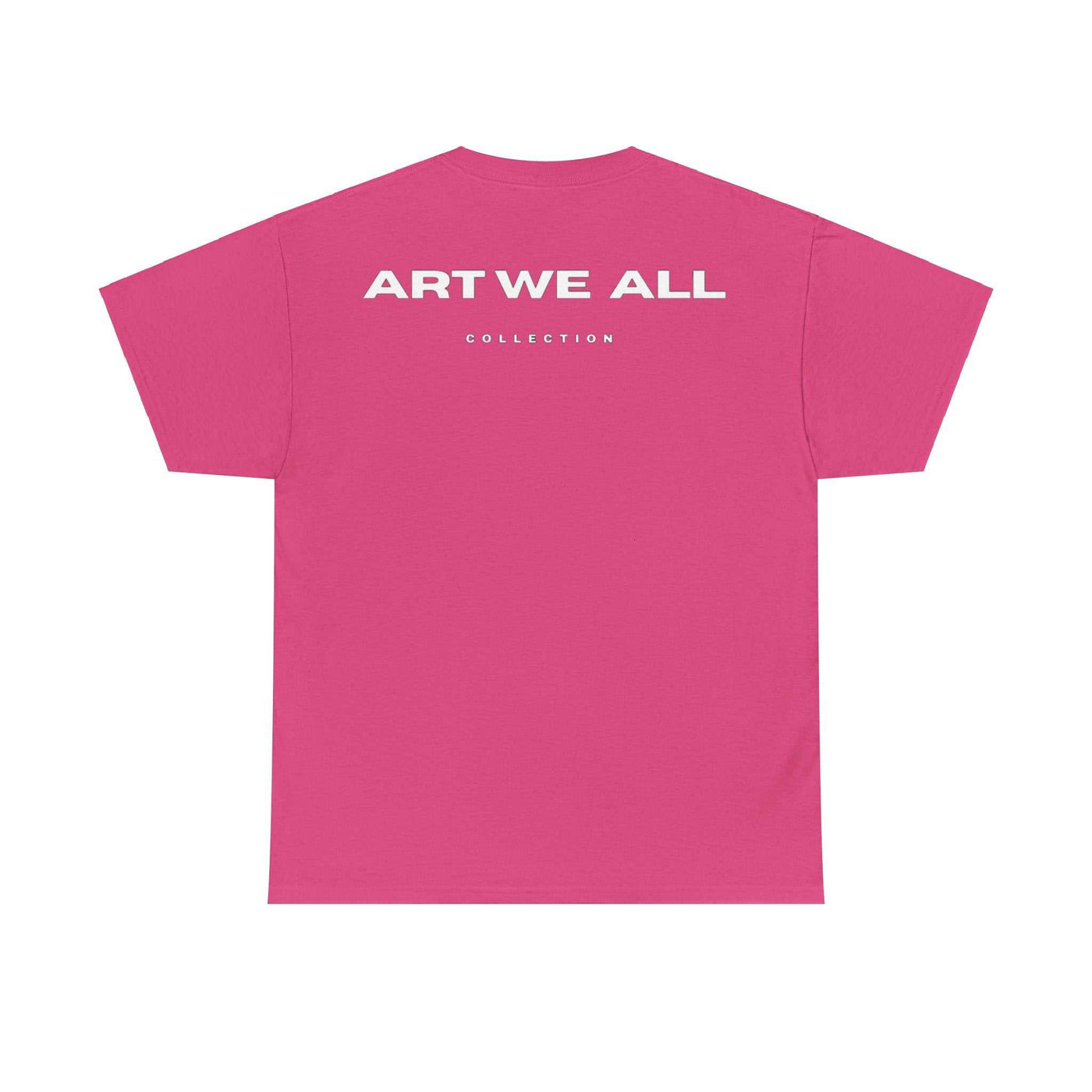 This ART WE ALL T-shirt exudes creativity and individuality. Perfect for artists, art lovers, and anyone looking to make a statement with their clothing. Ideal for cART WE ALL PrintifyART WE ALL Unisex Tee - Graphic Tee for Art EnthusiastsUnisex Heavy Cotton TeeT-Shirt