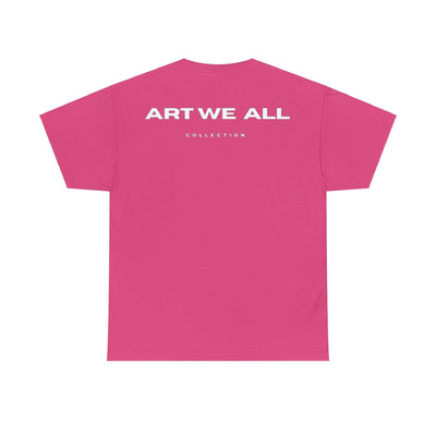 This ART WE ALL T-shirt exudes creativity and individuality. Perfect for artists, art lovers, and anyone looking to make a statement with their clothing. Ideal for cART WE ALL PrintifyART WE ALL Unisex Tee - Graphic Tee for Art EnthusiastsUnisex Heavy Cotton TeeT-Shirt