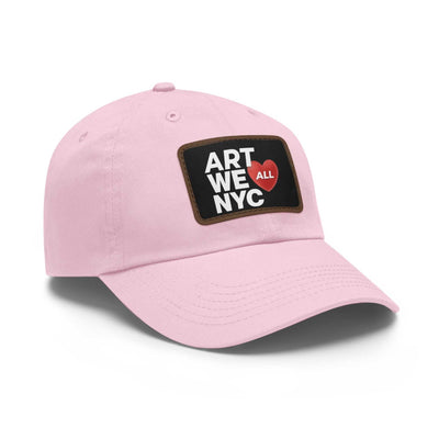ART WE ALL ❤️ NYC Dad hats come with an unstructured, six-panel, low-profile and a pre-curved visor for that signature look. Each hat features 100% bio-washed chino ART WE ALL PrintifyART WE ALL ❤️ NYC Dad Hat with Leather Patch (Rectangle)NYC Dad HatHats