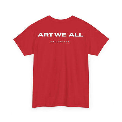 This ART WE ALL T-shirt exudes creativity and individuality. Perfect for artists, art lovers, and anyone looking to make a statement with their clothing. Ideal for cART WE ALL PrintifyART WE ALL Unisex Tee - Graphic Tee for Art EnthusiastsUnisex Heavy Cotton TeeT-Shirt