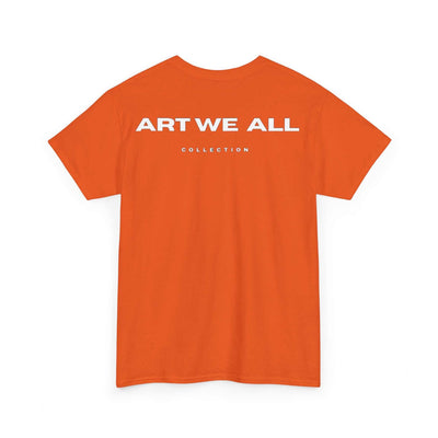 This ART WE ALL T-shirt exudes creativity and individuality. Perfect for artists, art lovers, and anyone looking to make a statement with their clothing. Ideal for cART WE ALL PrintifyART WE ALL Unisex Tee - Graphic Tee for Art EnthusiastsUnisex Heavy Cotton TeeT-Shirt