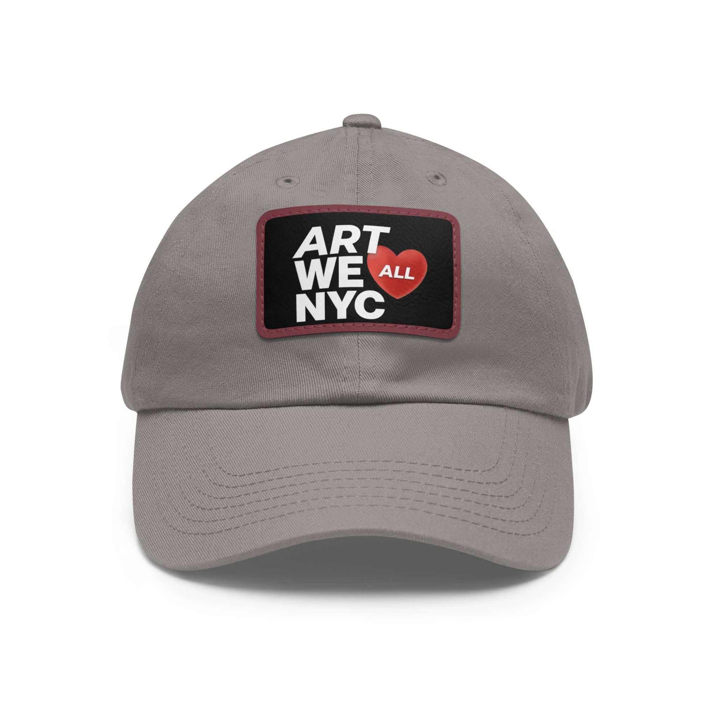 ART WE ALL ❤️ NYC Dad hats come with an unstructured, six-panel, low-profile and a pre-curved visor for that signature look. Each hat features 100% bio-washed chino ART WE ALL PrintifyART WE ALL ❤️ NYC Dad Hat with Leather Patch (Rectangle)NYC Dad HatHats