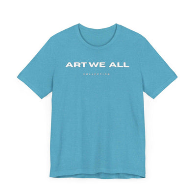 Stand out from the crowd with the ART WE ALL T-shirt. This shirt is not just clothing; make a bold statement with every step.ART WE ALL PrintifyART WE ALL- Jersey Short Sleeve TeeUnisex Jersey Short Sleeve TeeT-Shirt